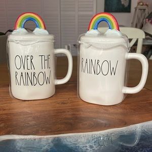 Rae Dunn Rainbow🌈 and Over The Rainbow mugs 🌈